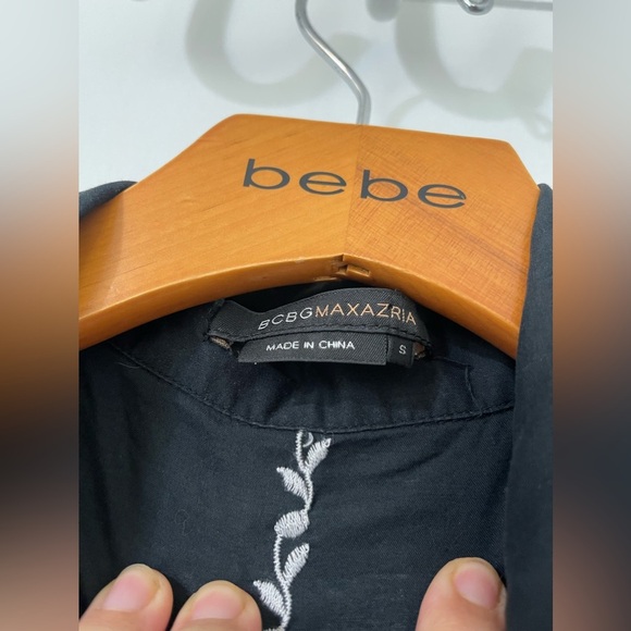 BCBG MaxAzria black button down dress size small - Picture 5 of 10